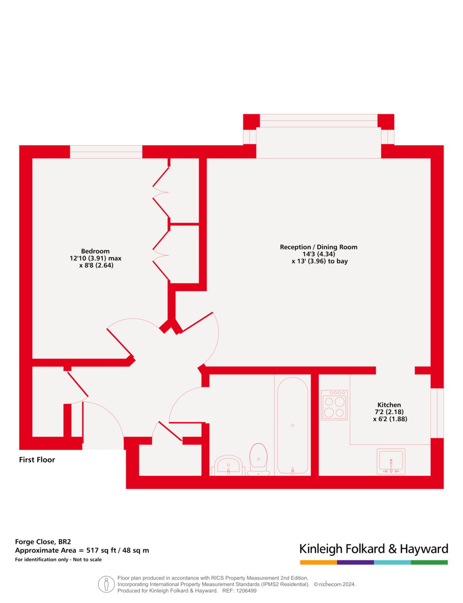19 Hopton Court,, Forge Close, Kent floorplan