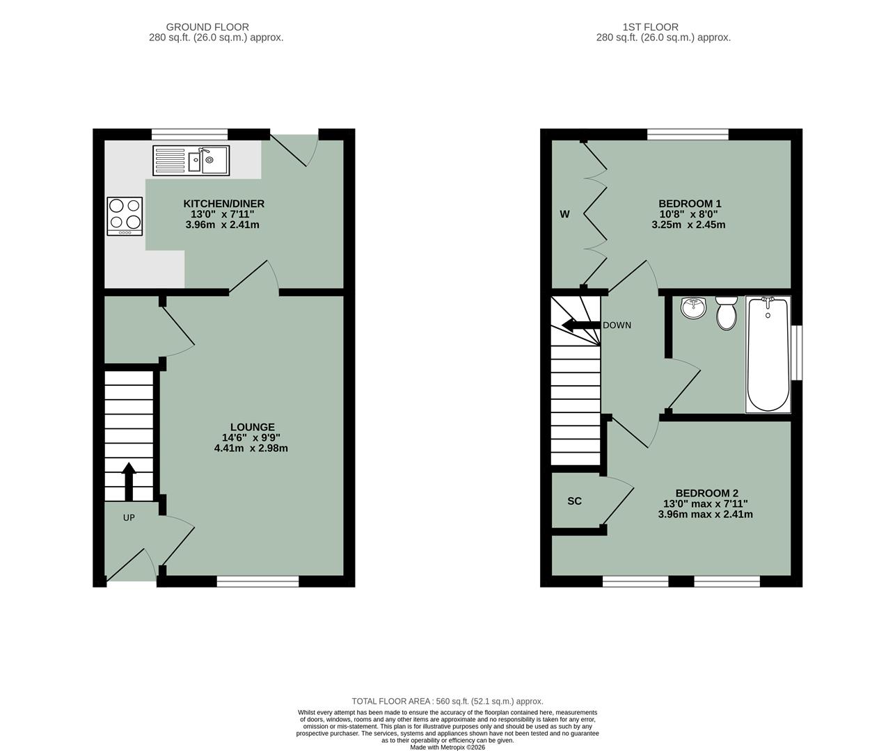 62, Atwell Close, Wallingford floorplan