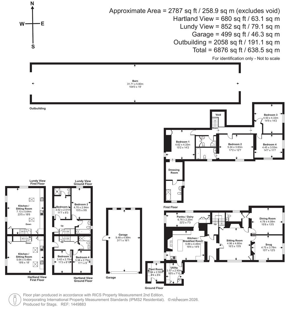 Higher Darracott Farm, Torrington floorplan