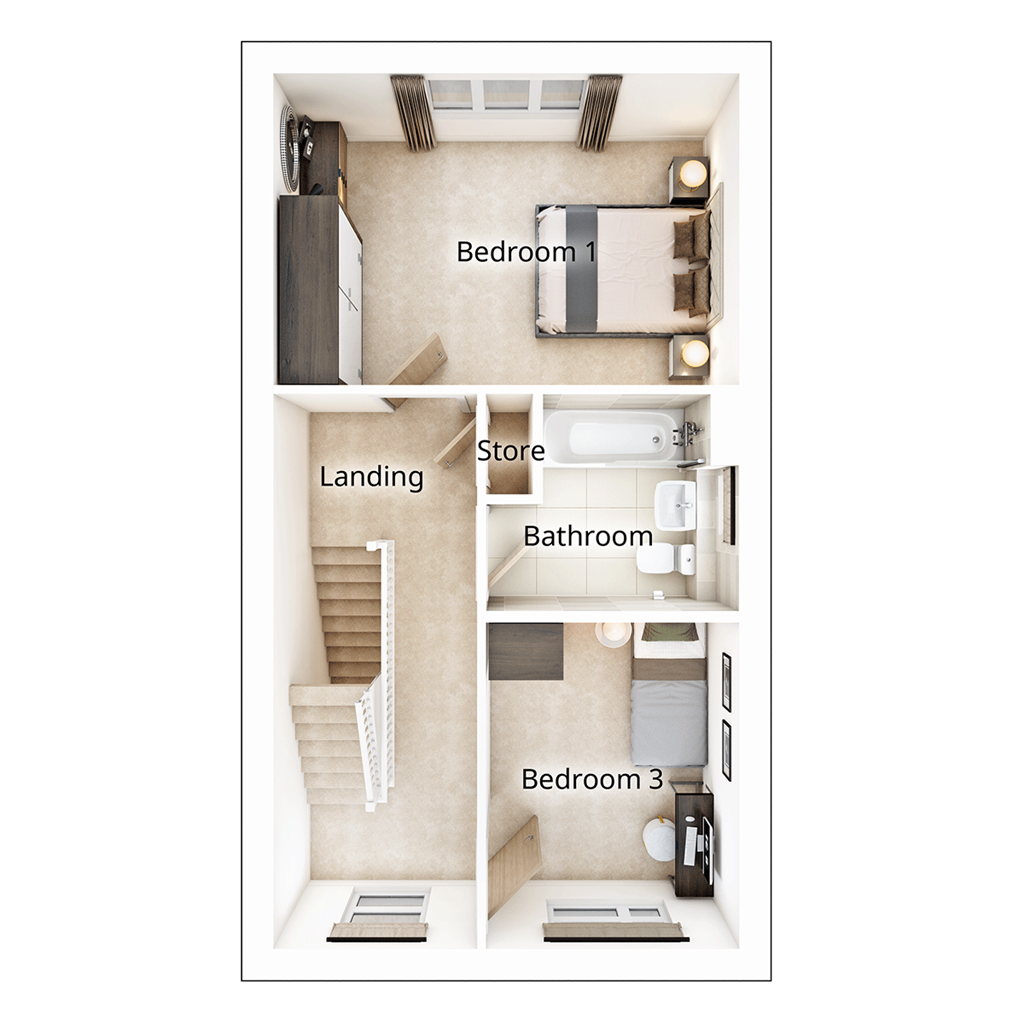 The Owlton - Plot 289, The Asps, Banbury Road, Warwick floorplan