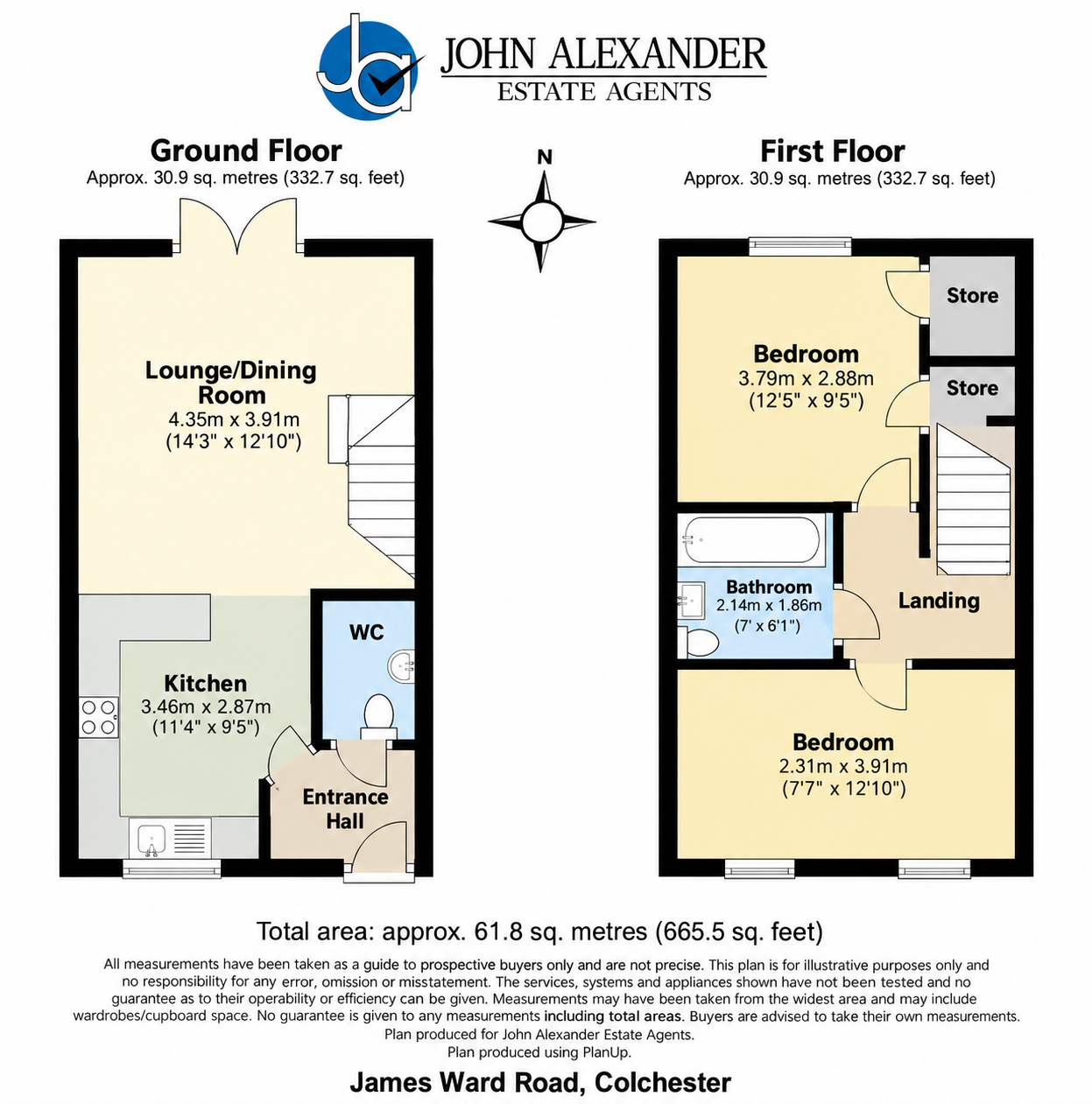 8, James Ward Road, Colchester floorplan