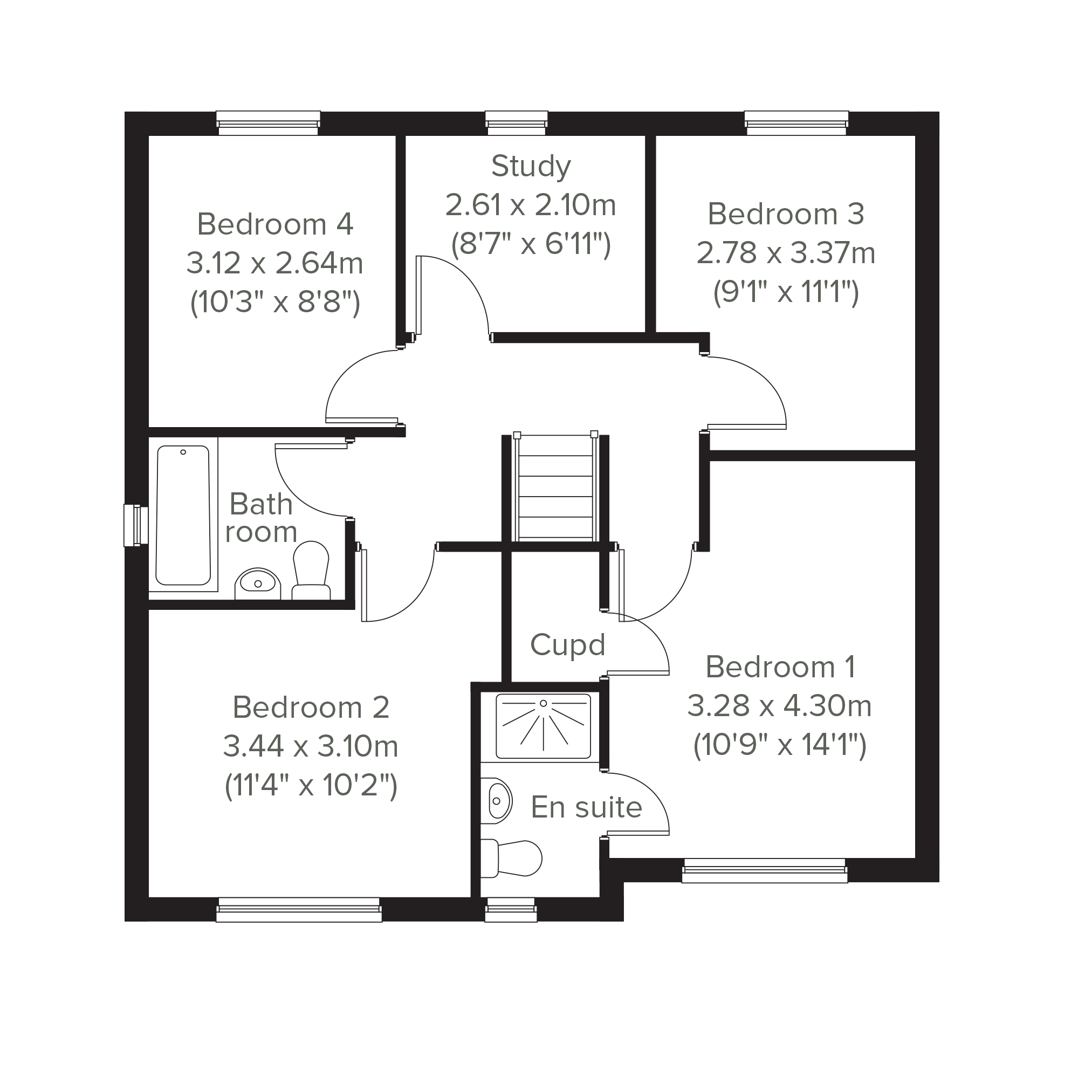 444, Whittle Road, Holdingham, Sleaford, Lincolnshire floorplan