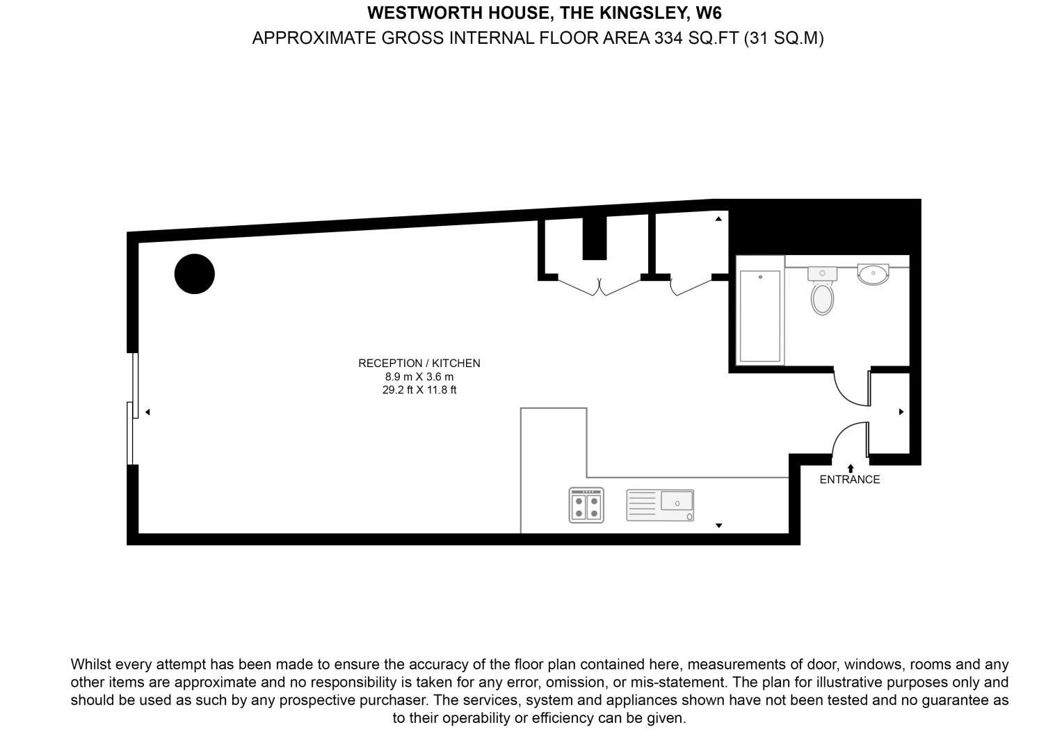 Flat 8, (1), Westworth House, Hammersmith floorplan