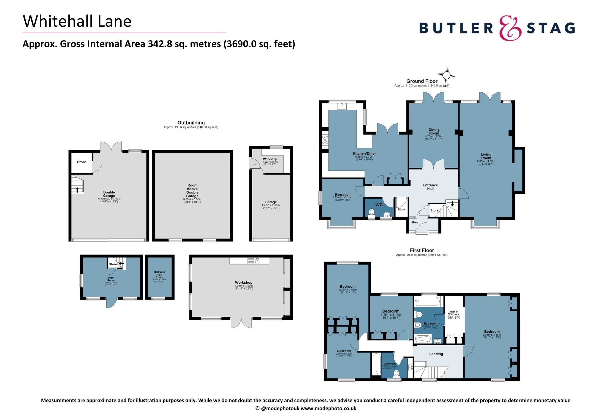 14 Whitehall Lane, Buckhurst Hill floorplan