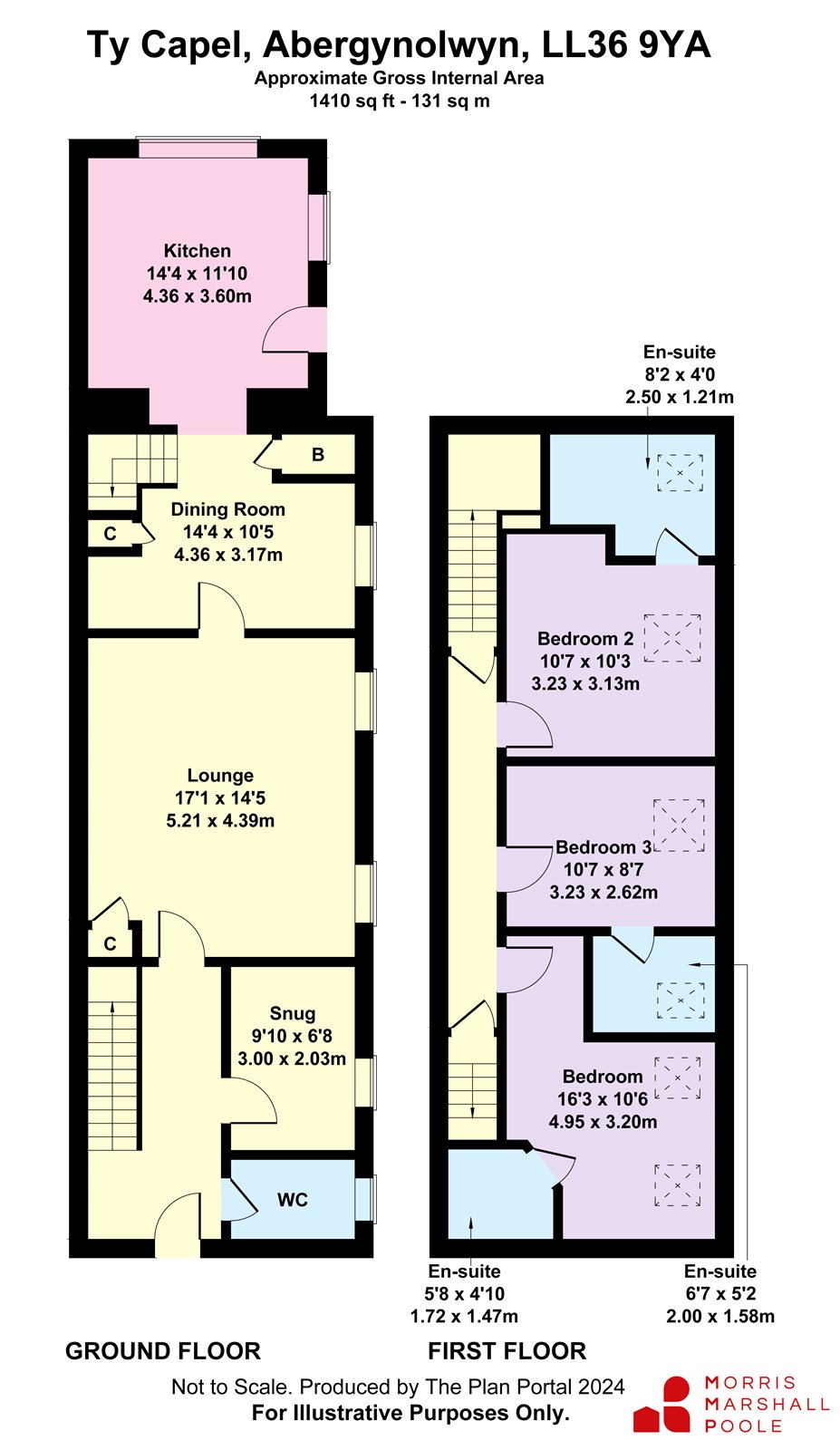 Ty Capel, Tywyn floorplan