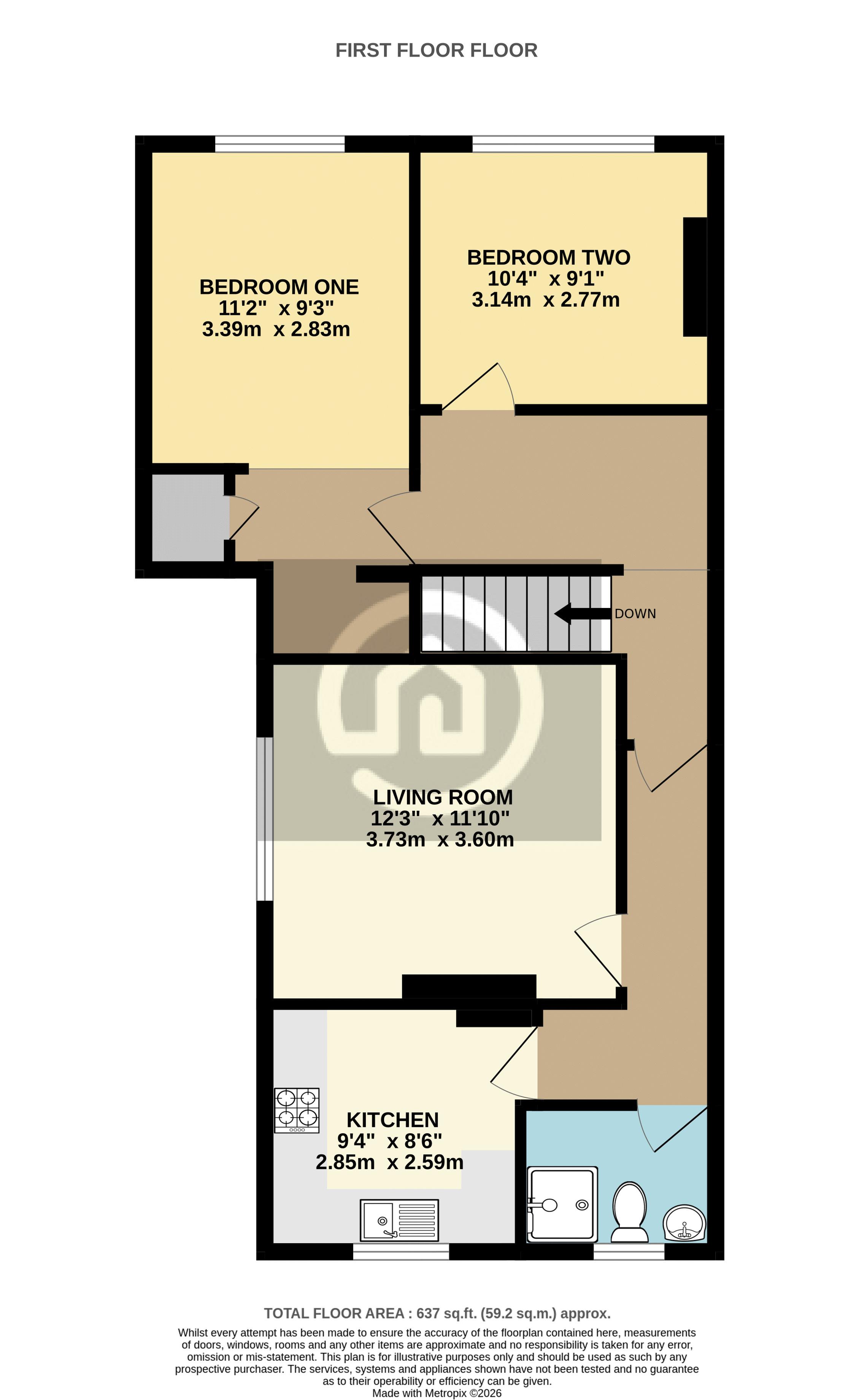 140A, High Street, Bedford floorplan