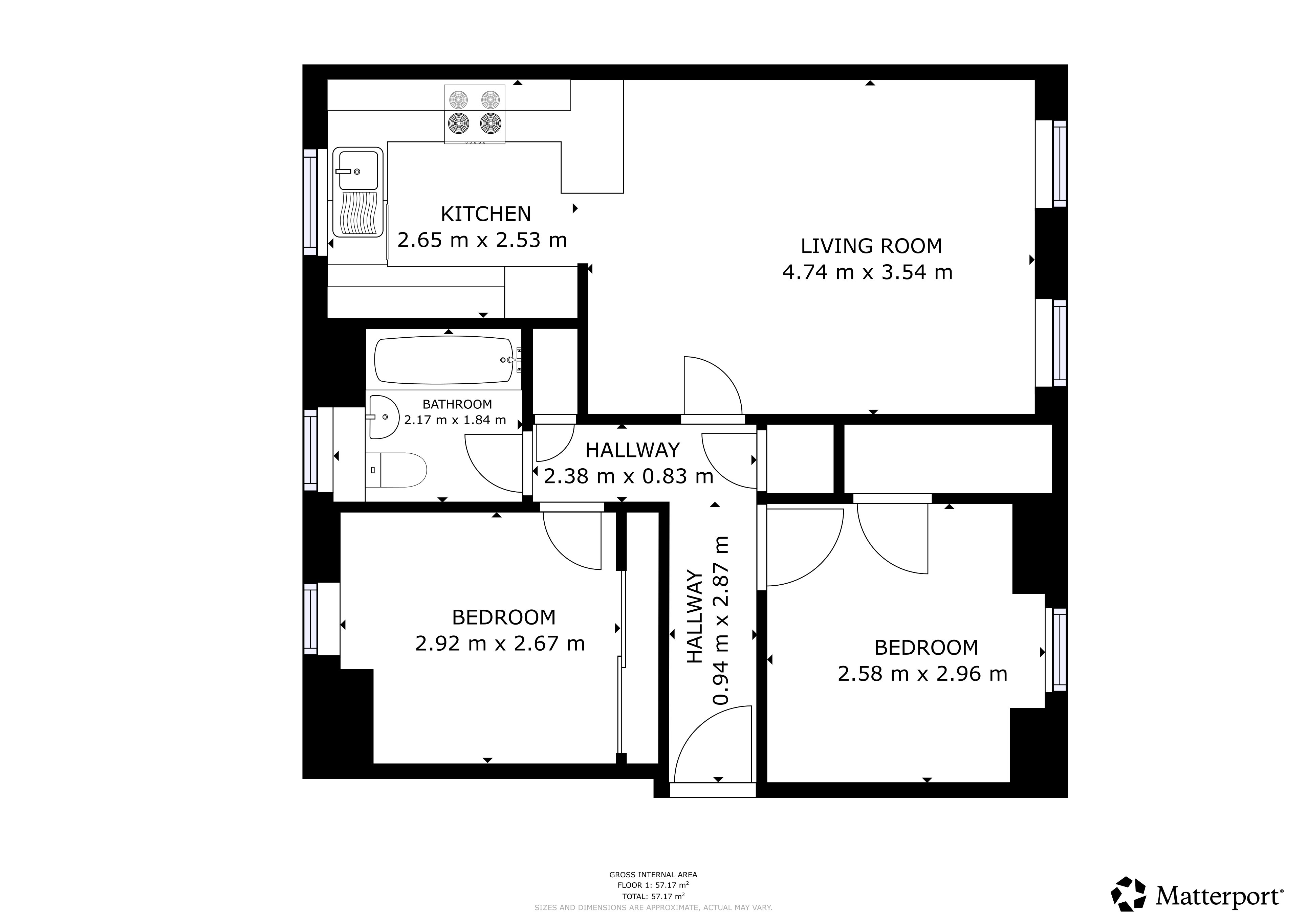58, Millside Terrace, Aberdeen floorplan