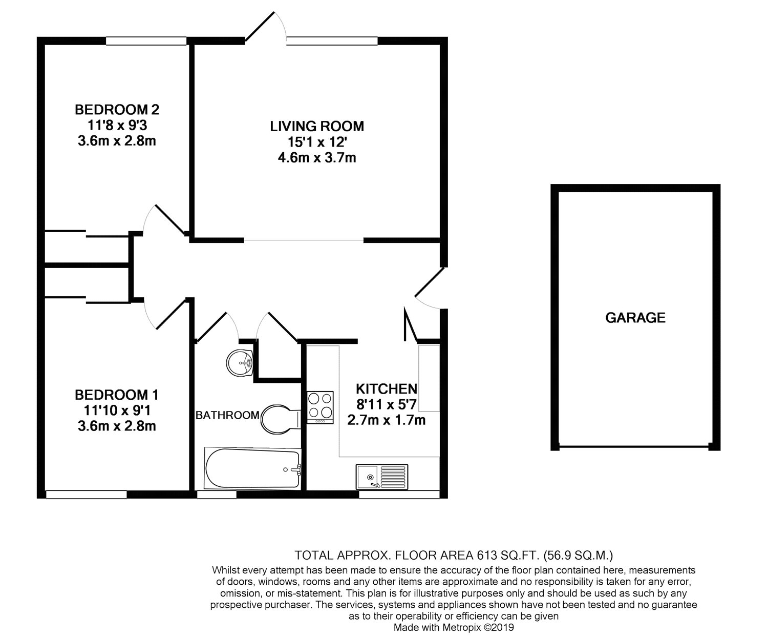 2 Bedrooms Flat for sale in Weybridge, Surrey KT13