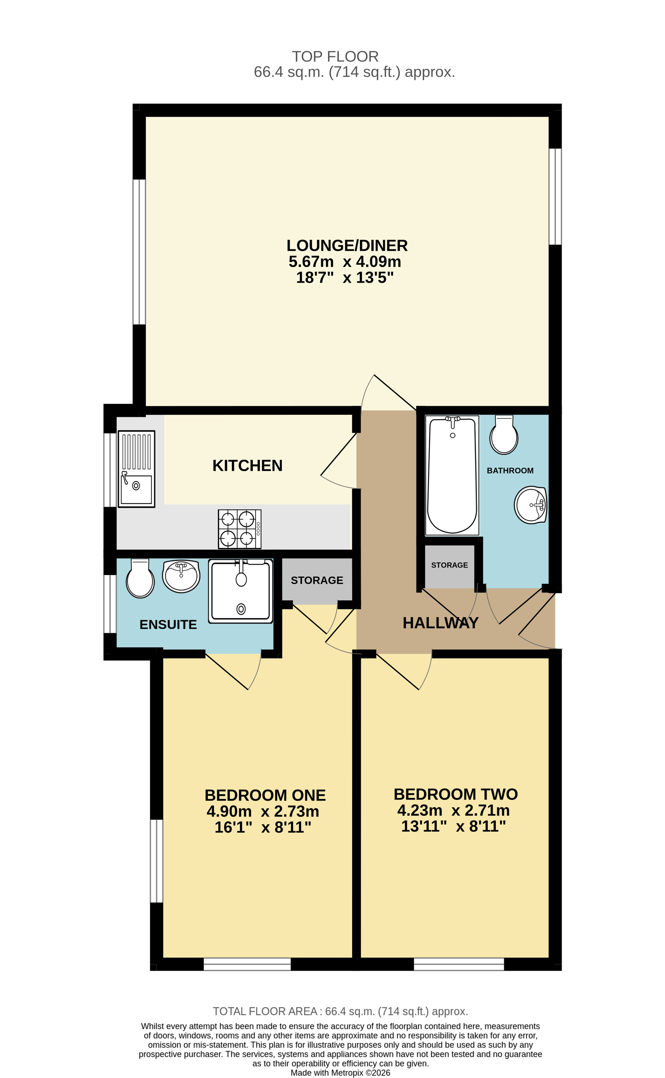 50, Bramley Court, Bedfordshire floorplan