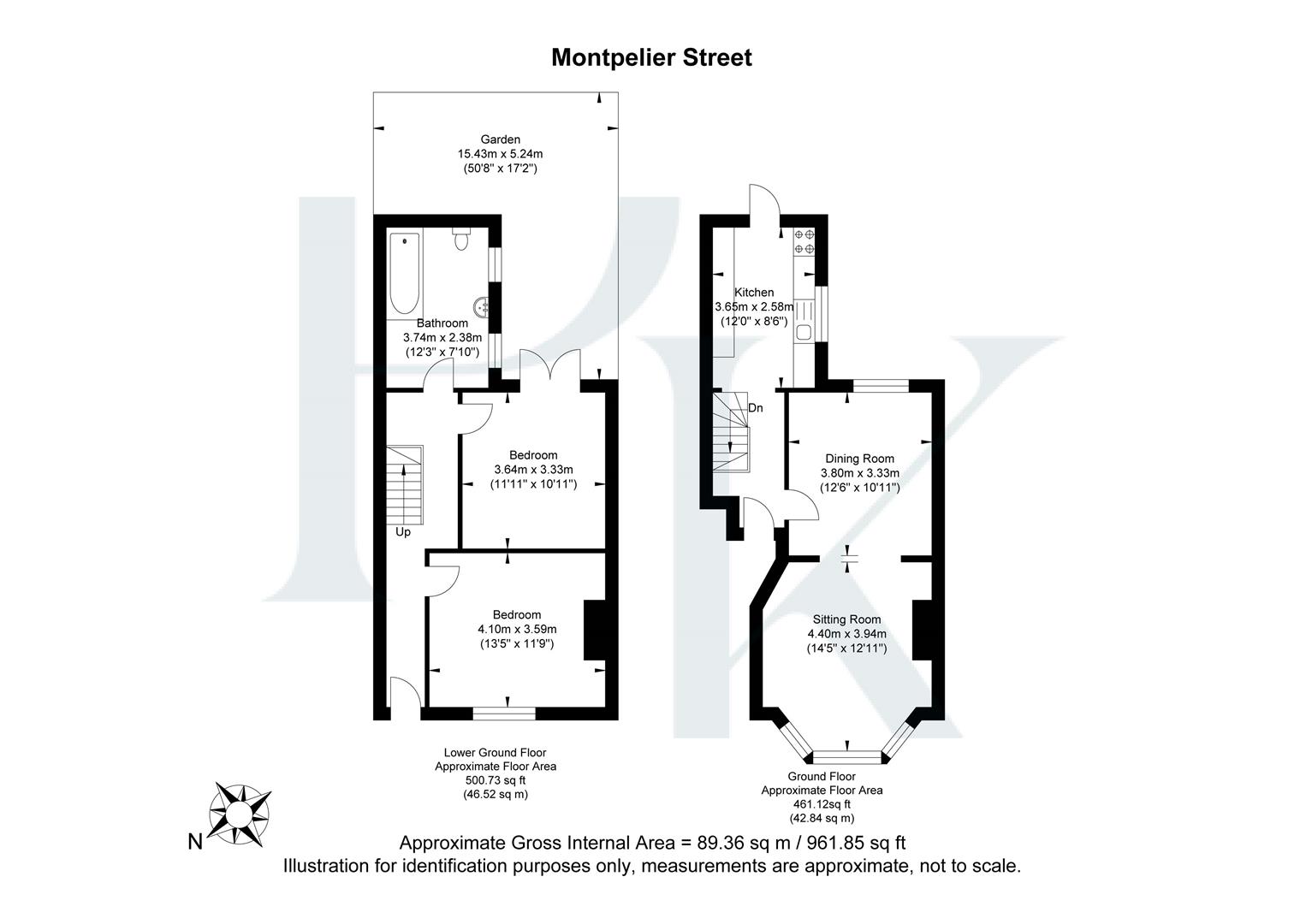 Flat 1, 29, Montpelier Street, Brighton floorplan