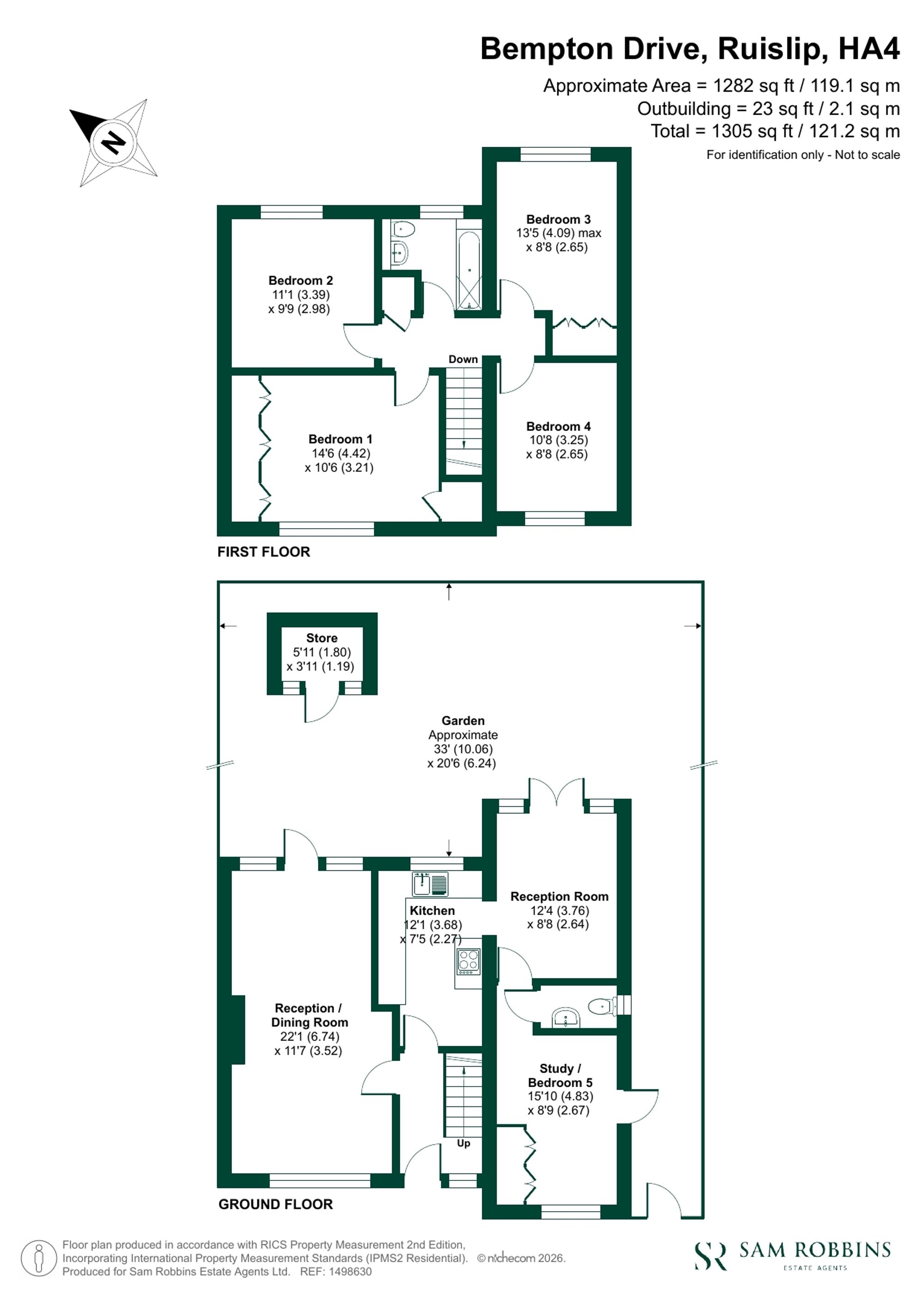 83 Bempton Drive, Ruislip floorplan