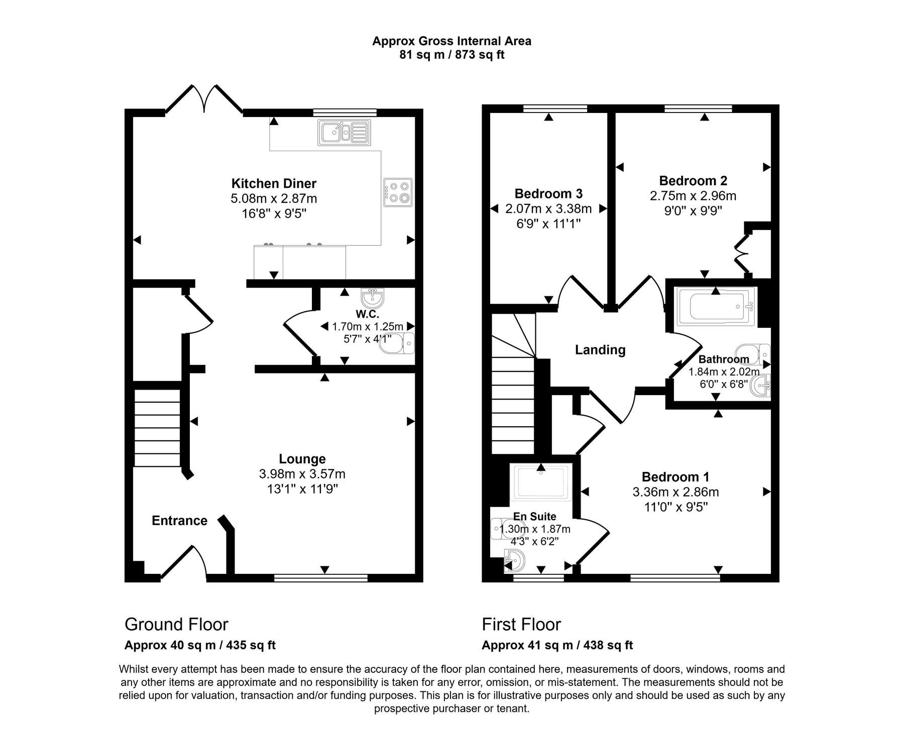 21, Rainbird Road, Bishop Stortford, Hertfordshire, CM23 2YD floorplan