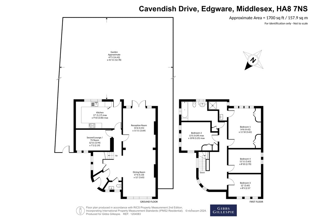 29, Cavendish Drive, Middlesex floorplan