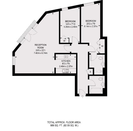Plumbers Row, London floorplan