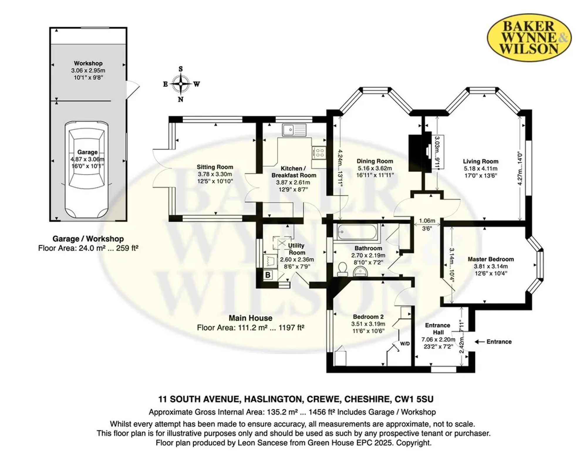 11 South Avenue, Crewe floorplan