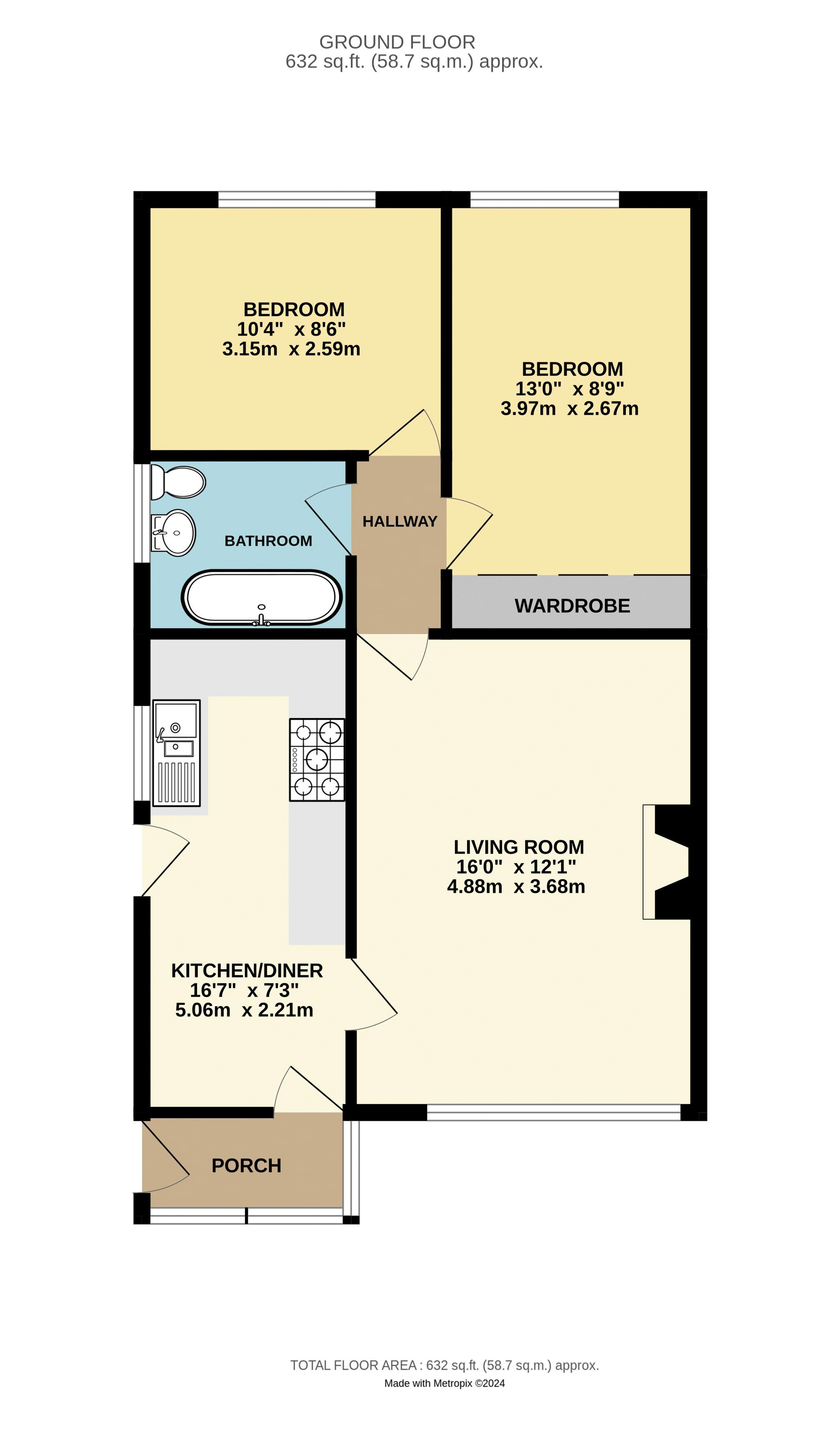 3, Ryeland Close, Plymouth floorplan