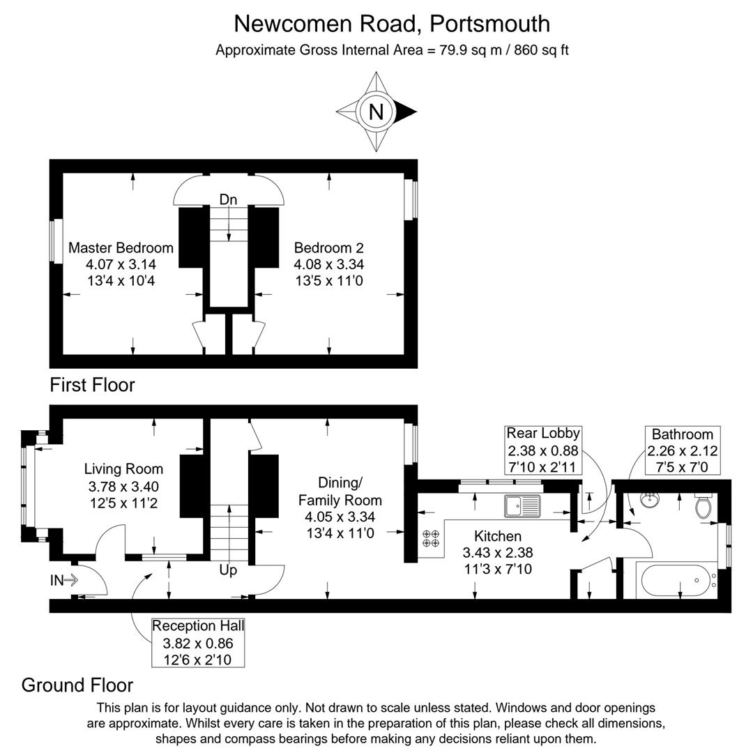 92, Newcomen Road, Portsmouth floorplan