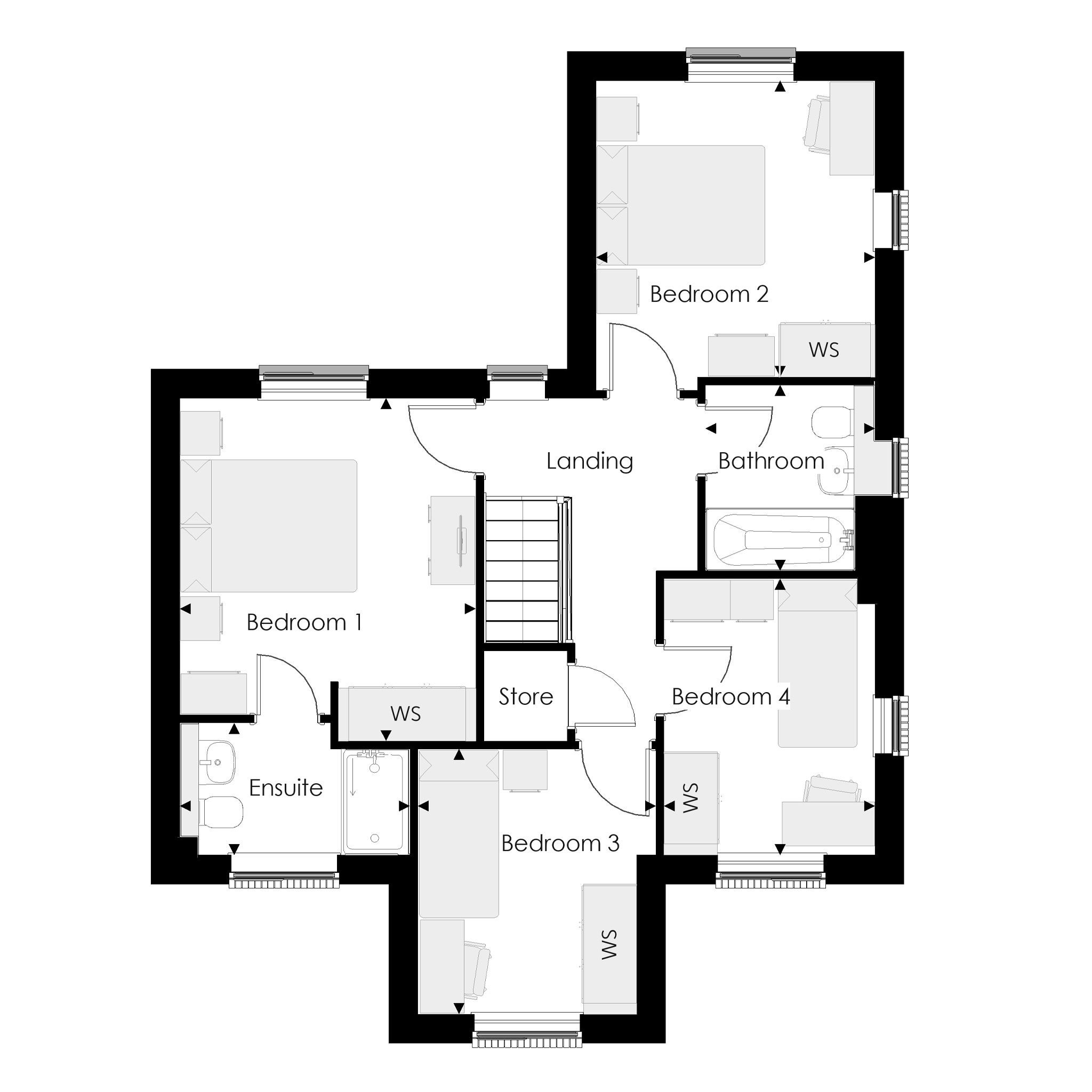 183, Off Evans Way, Witham floorplan