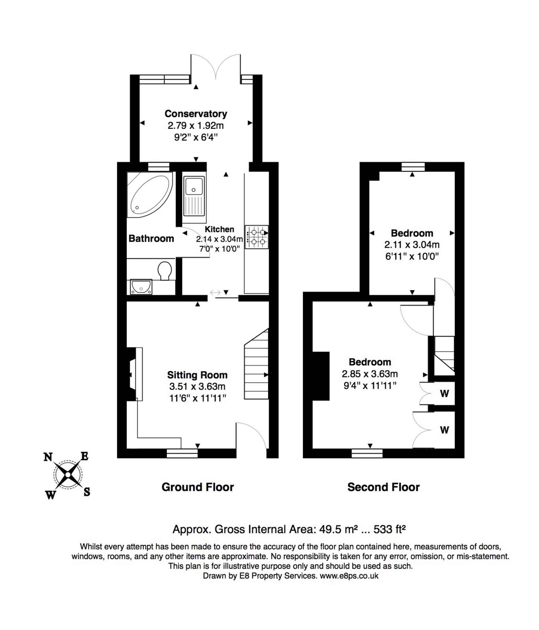 2 Bedrooms Terraced house to rent in School Place, Oxford OX1