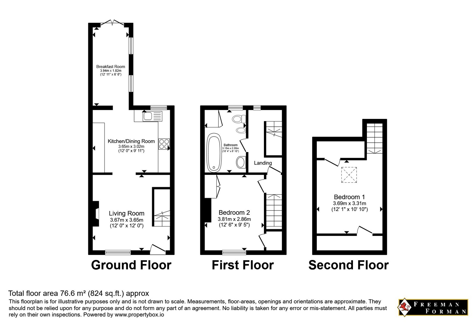 3, Hoadley Terrace, Robertsbridge floorplan