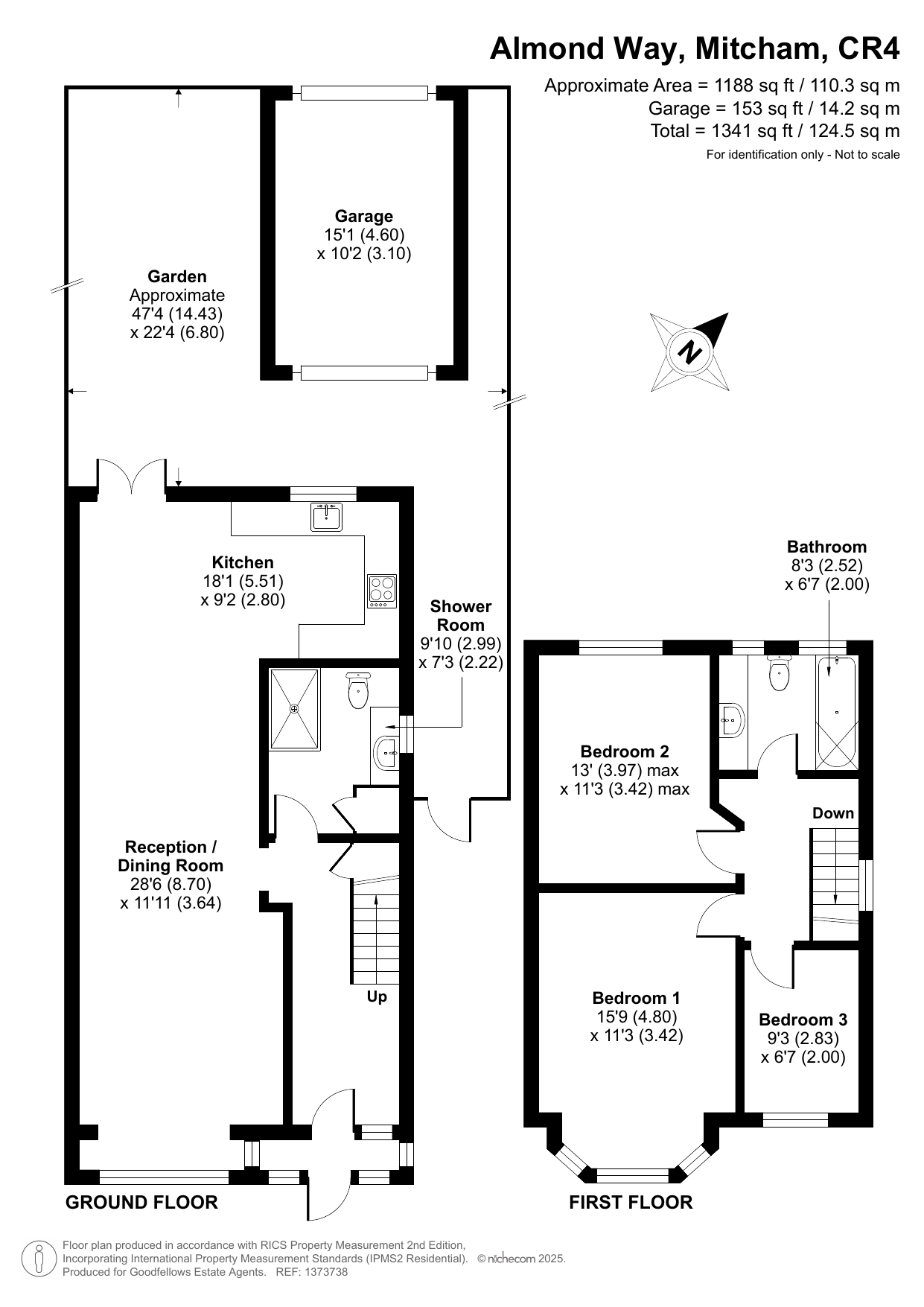 23, Almond Way, Mitcham floorplan