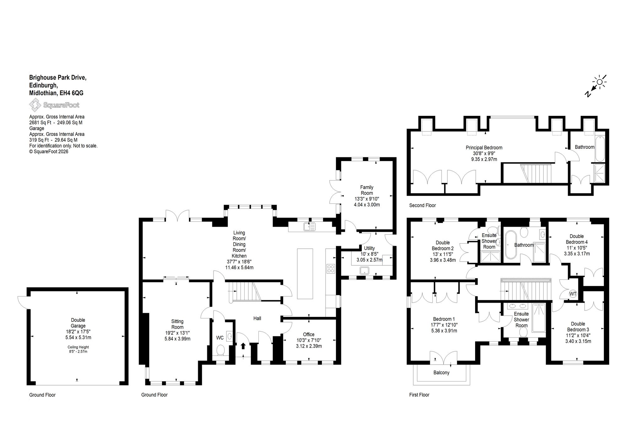 18, Brighouse Park Drive, Edinburgh, EH4 floorplan