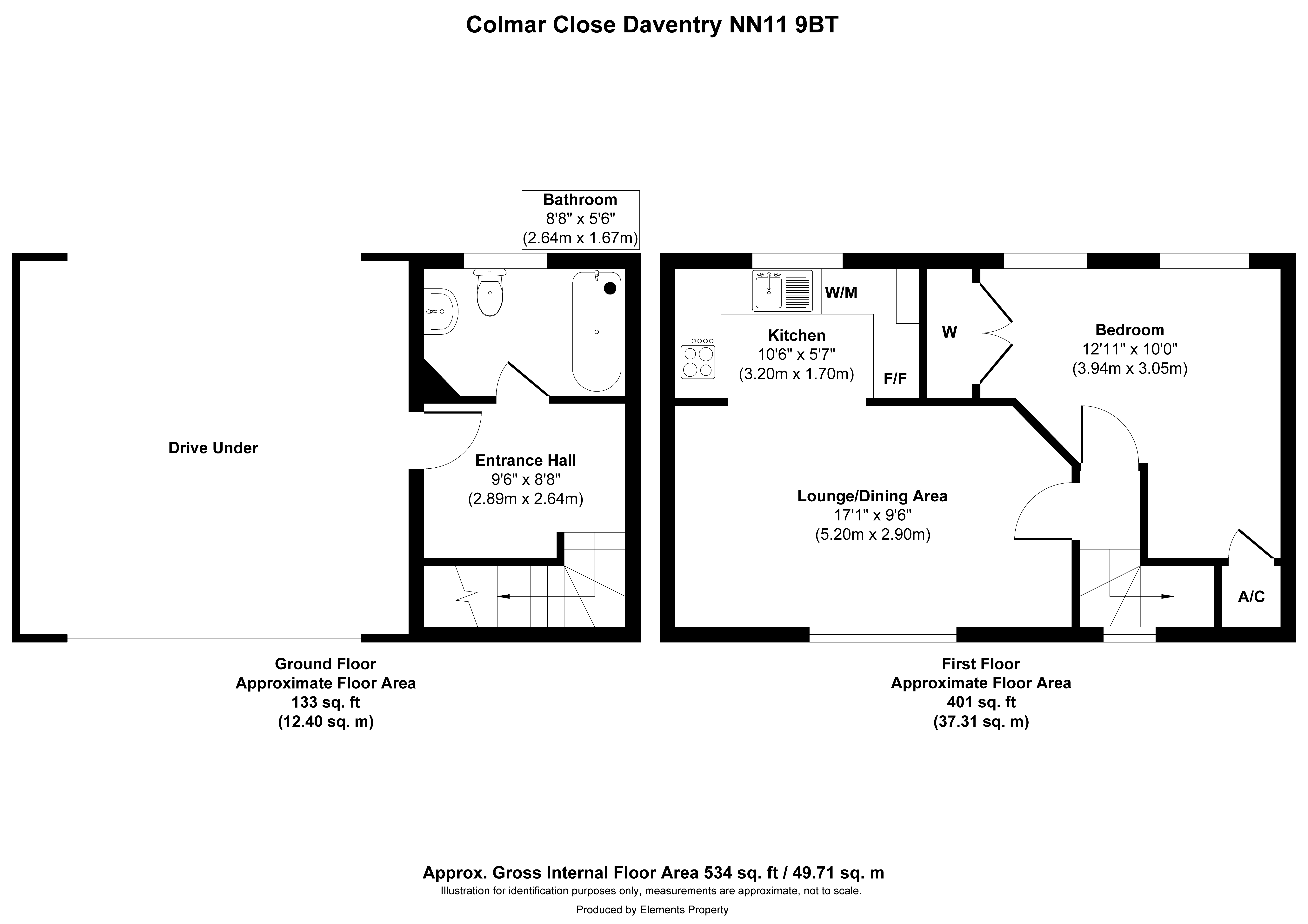 11, Colmar Close, Northants floorplan