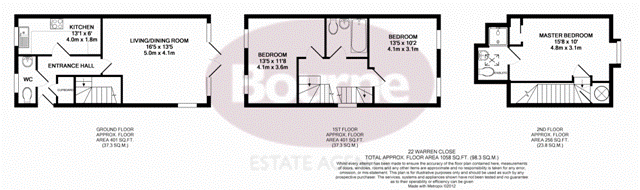 22, Warren Close, Farnham floorplan