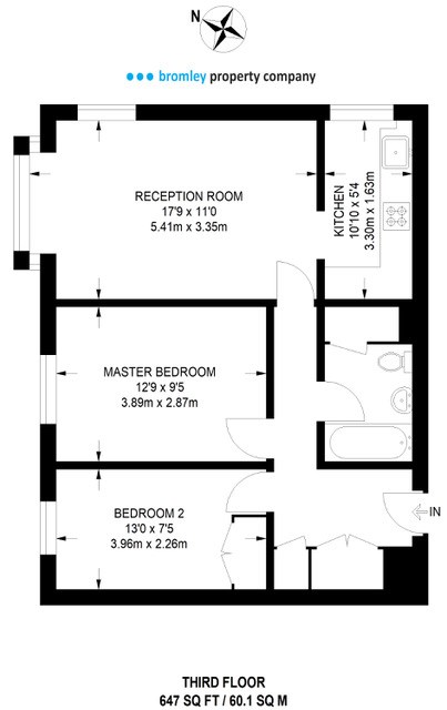 2 Bedrooms Flat for sale in Grasmere Road, Bromley BR1