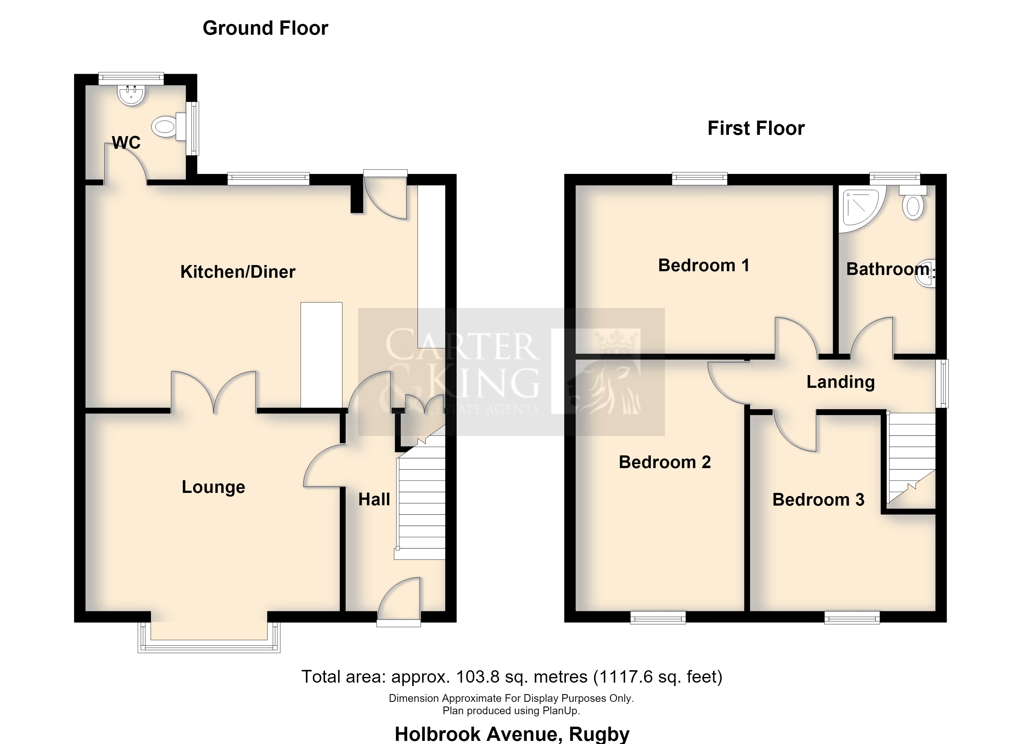 80, Holbrook Avenue, Rugby floorplan