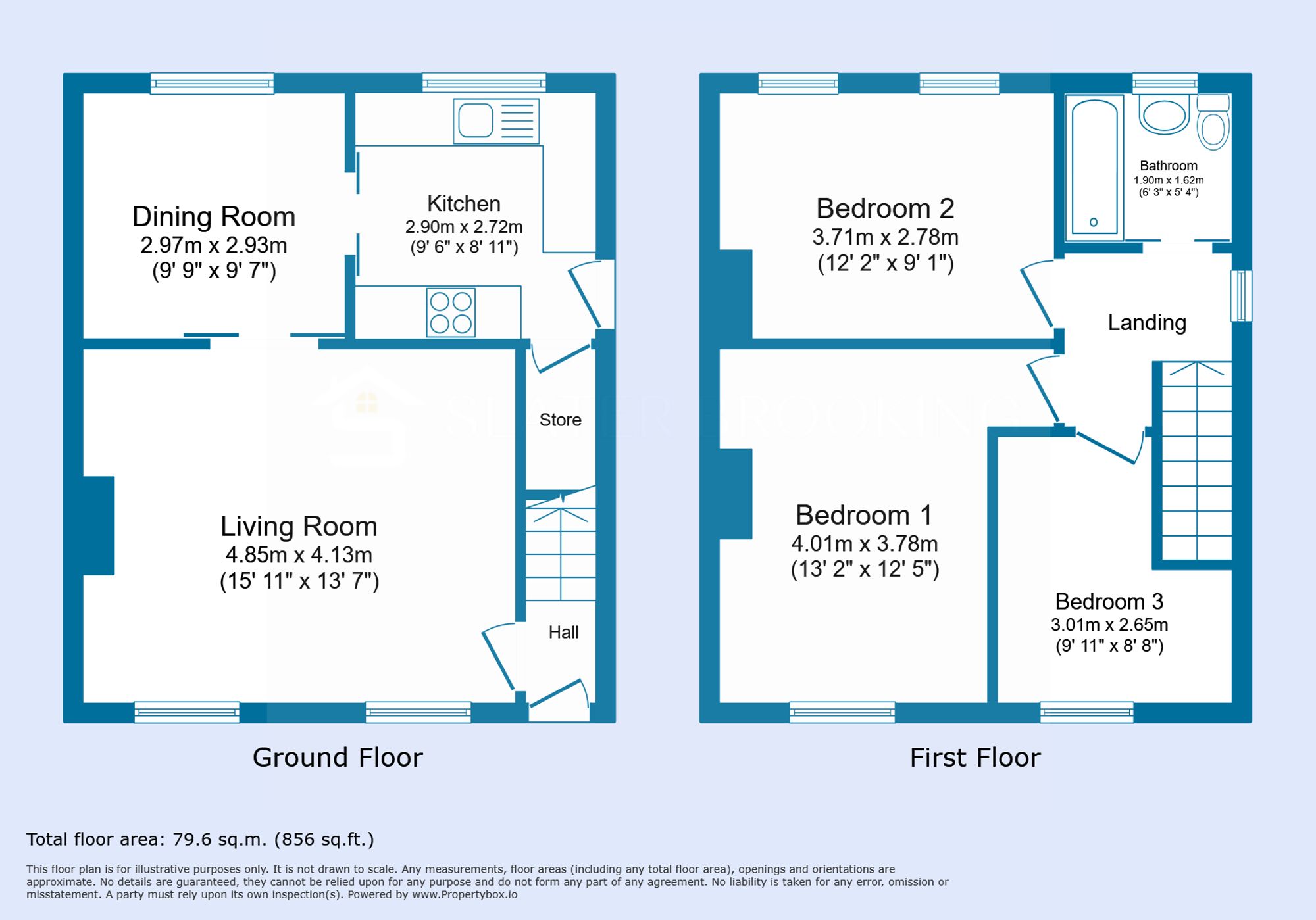 105 Fairfield Avenue, Rossendale floorplan