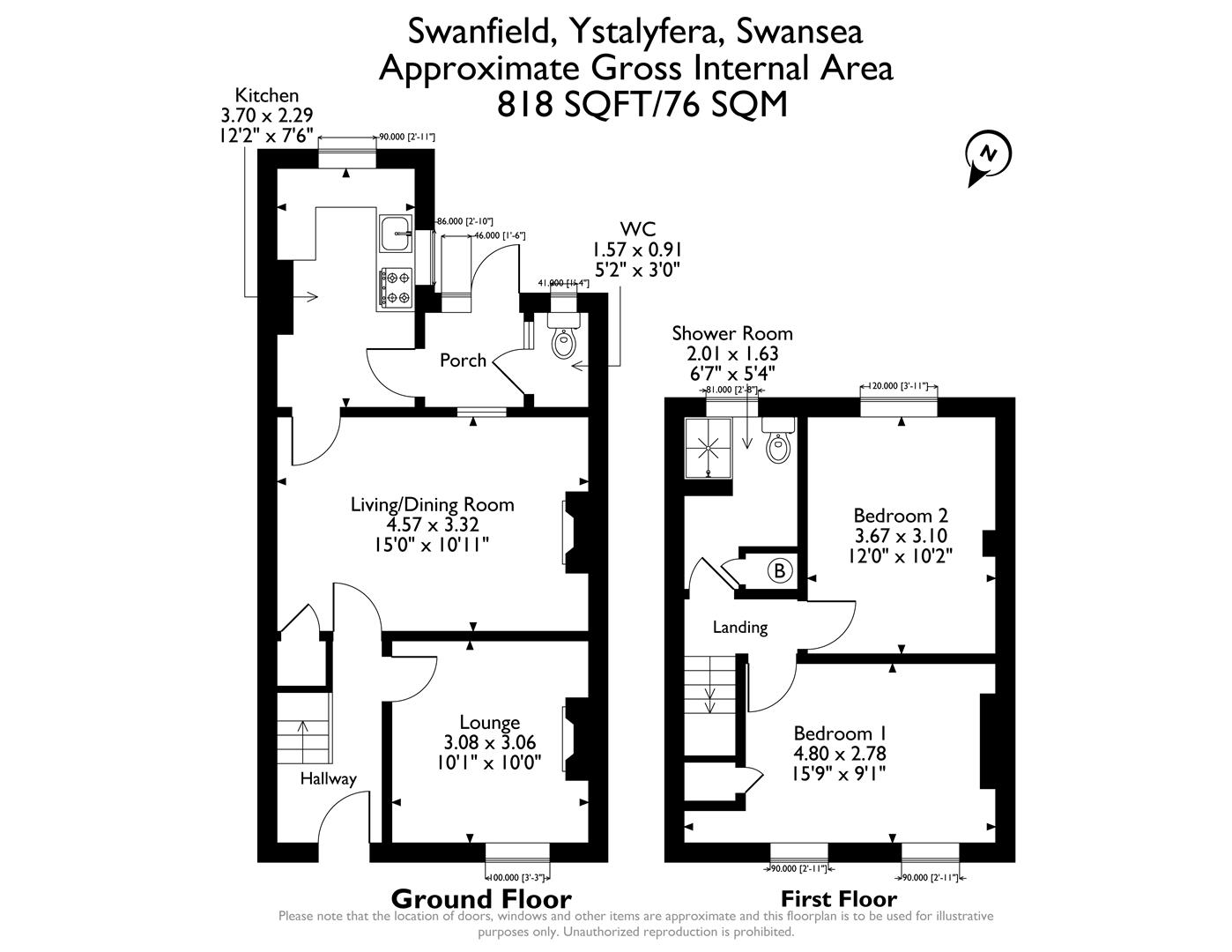14, Swanfield, Swansea floorplan