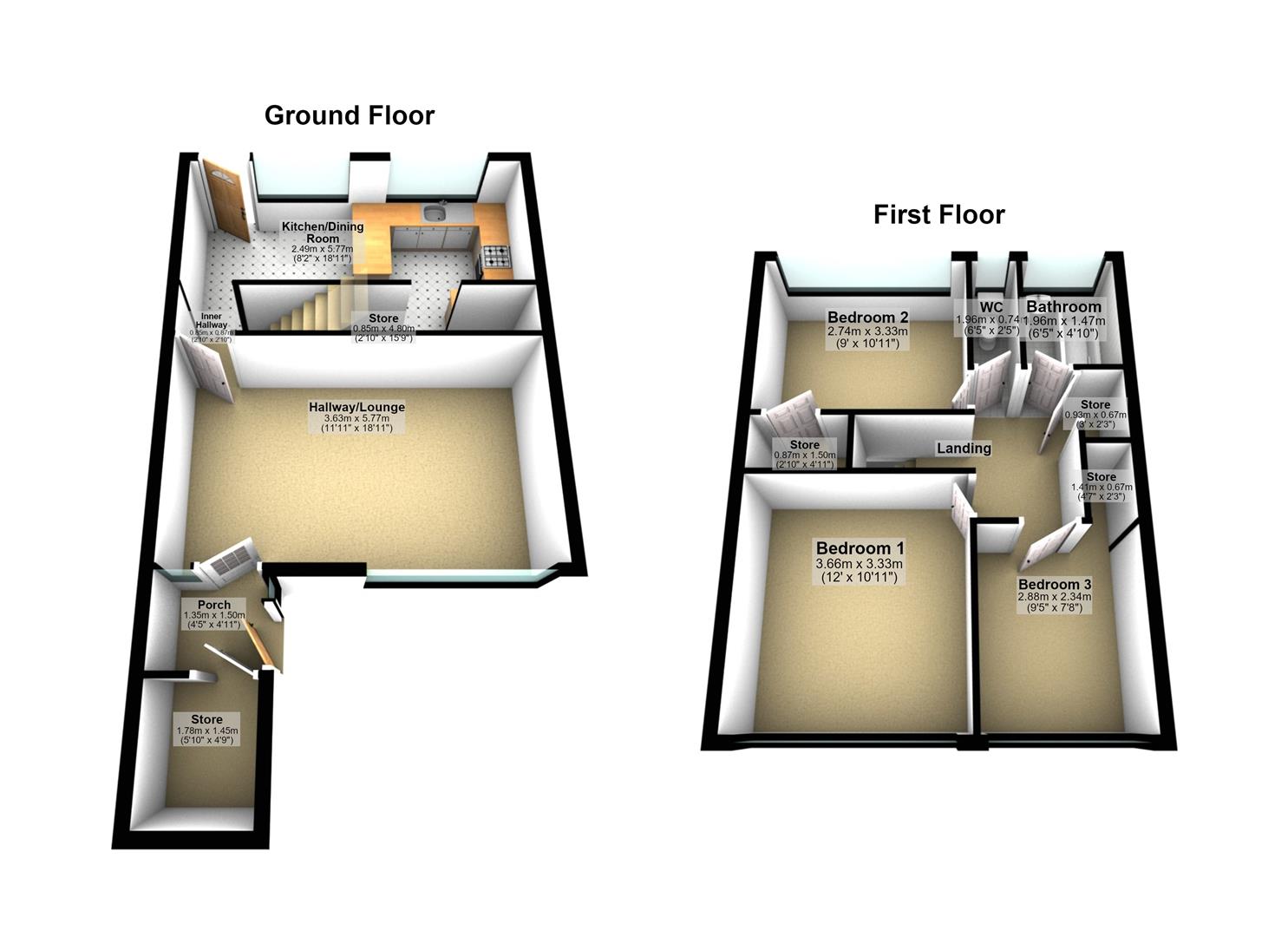 21, Grandys Croft, Birmingham floorplan