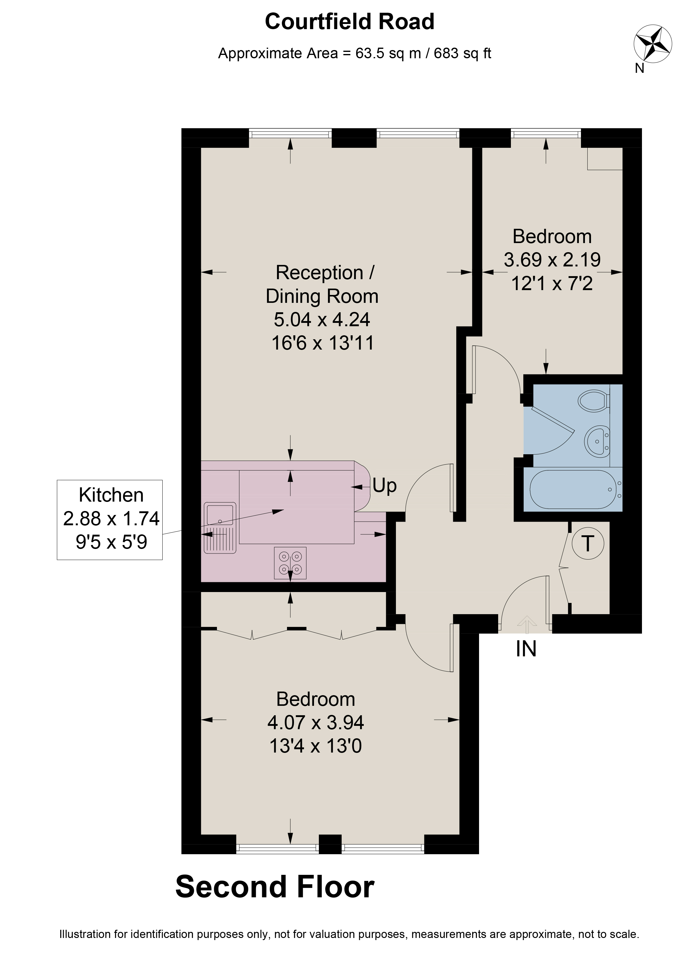 Flat 9, 29-31,, Courtfield Road, London floorplan