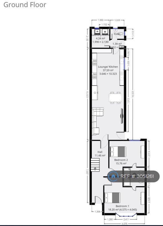 Daneshill Road, Leicester floorplan