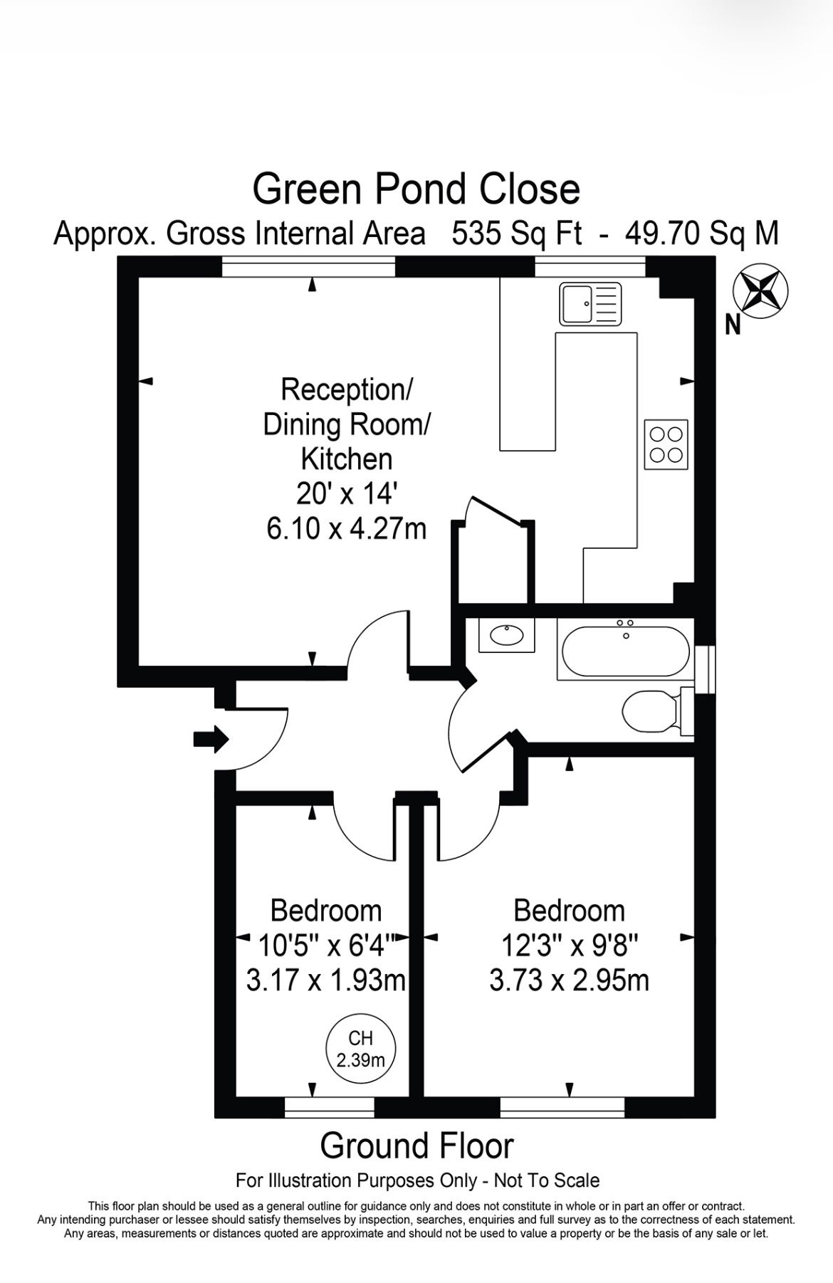 144, Green Pond Close, London floorplan