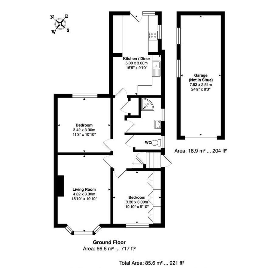 Stanley Avenue South, Portslade, Brighton BN41, 2 bedroom bungalow to