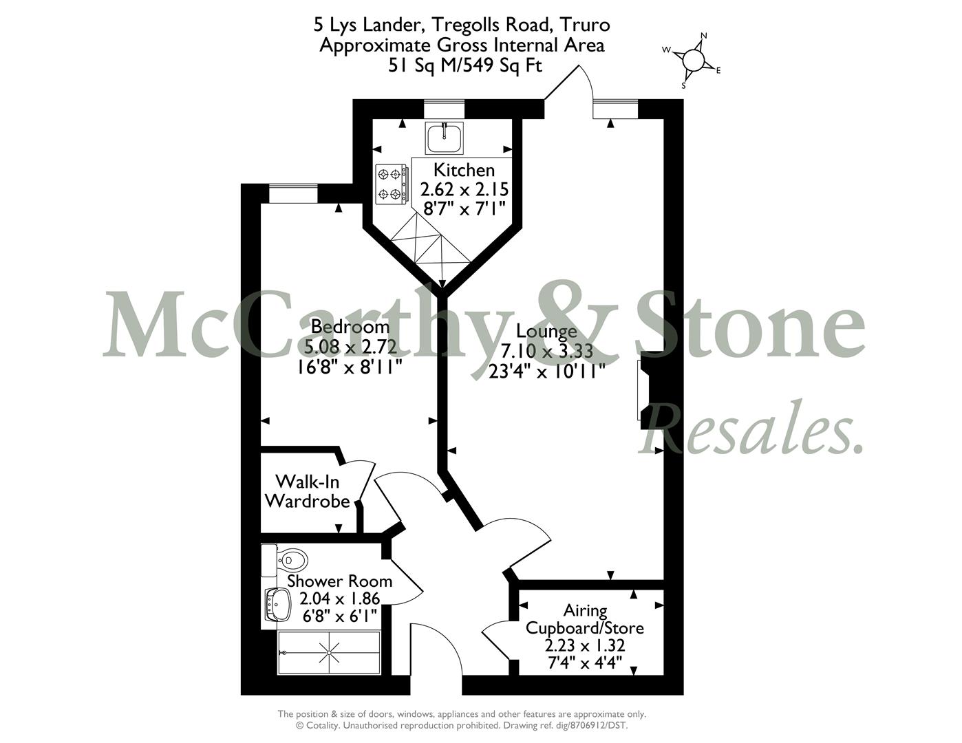 Tregolls Road, Truro floorplan