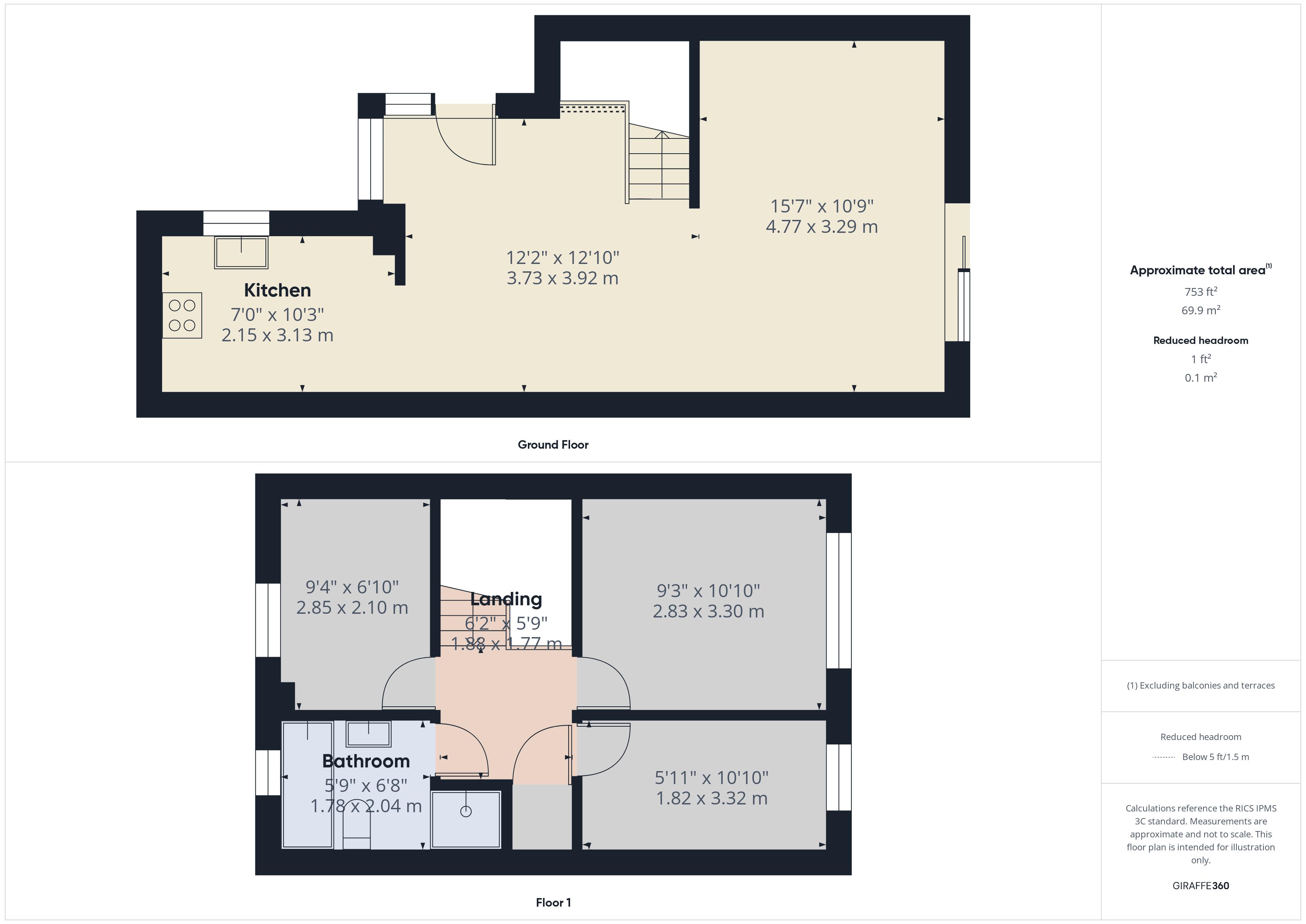 136, Burnham Walk, Gillingham floorplan