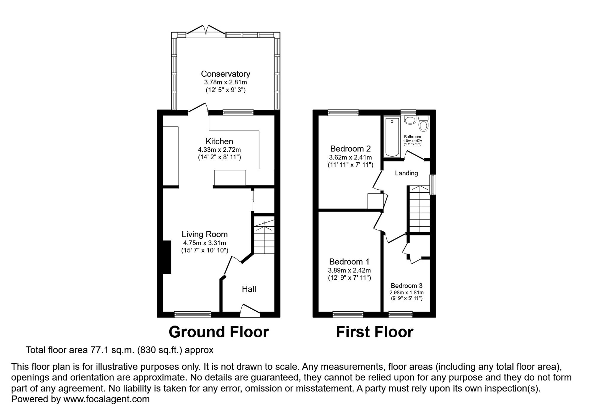 86 Valley Road, Grantham floorplan