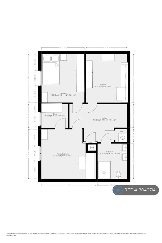 D Baggrave End, Barsby Bills Included, Leicester floorplan