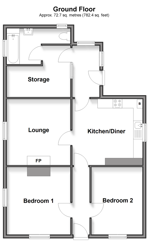 London Road Ditton, Aylesford floorplan