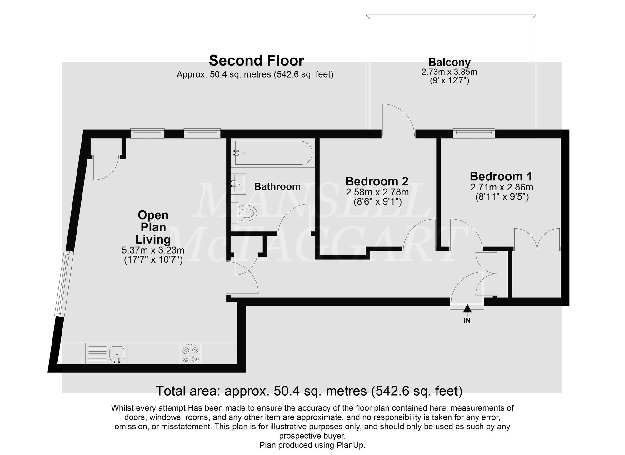 13, Athena House, Horley floorplan