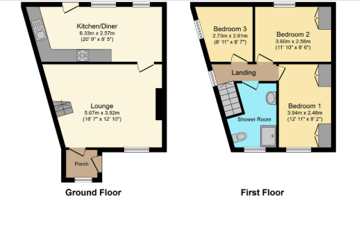 7, Heys Buildings, Normanton floorplan