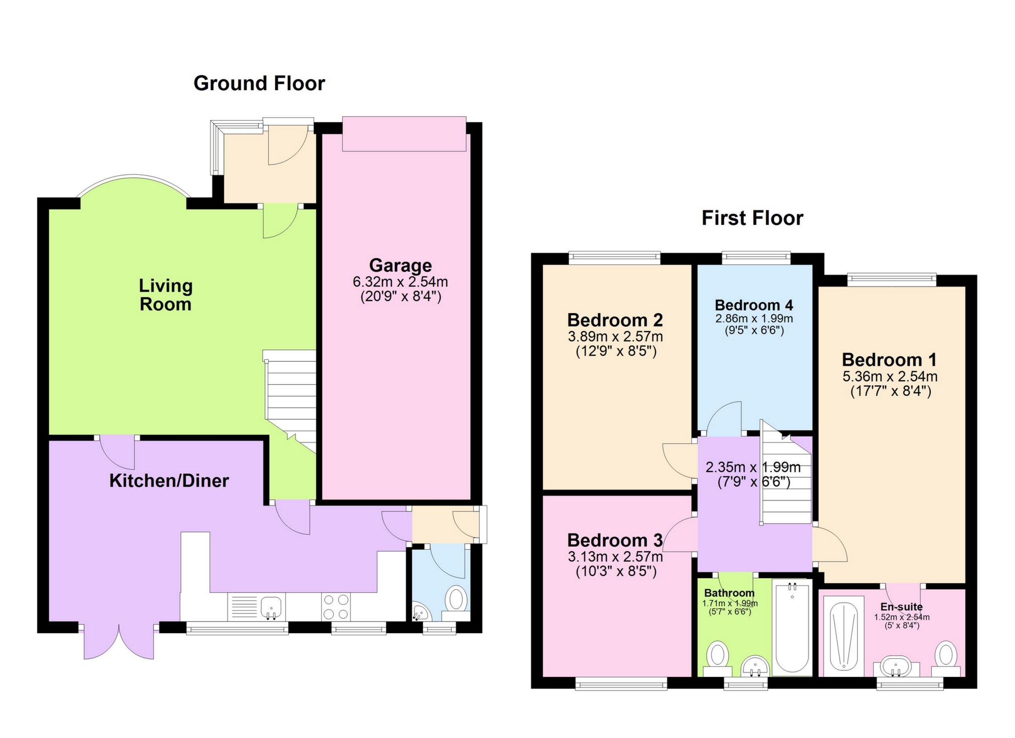 2, Hales Close, Manchester floorplan