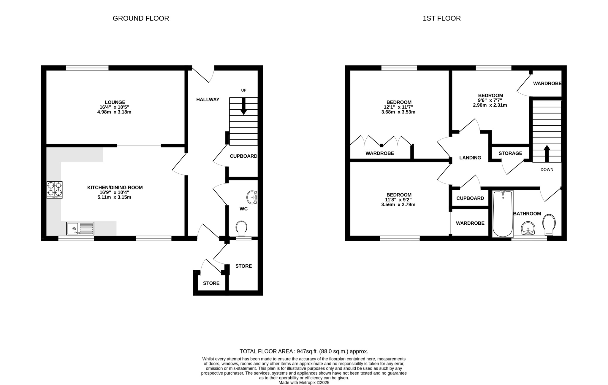 69, Blenheim Way, Stevenage floorplan