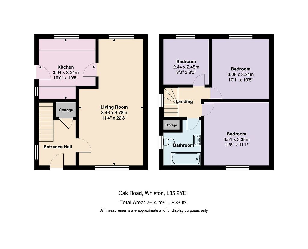 Oak Road, Prescot floorplan