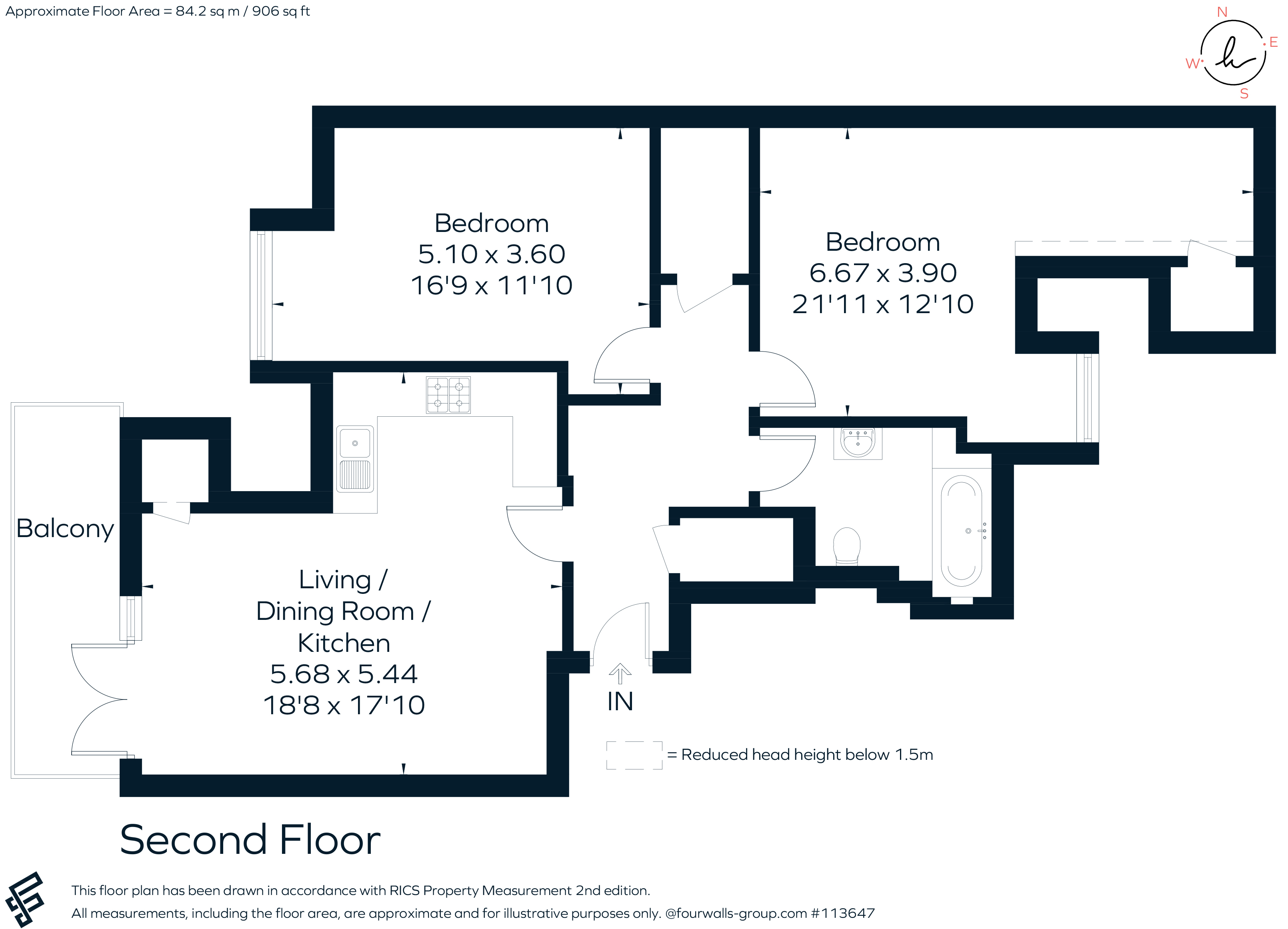 Apartment 6,, Aubrey Villas, 50 Welcomes Road, Kenley floorplan