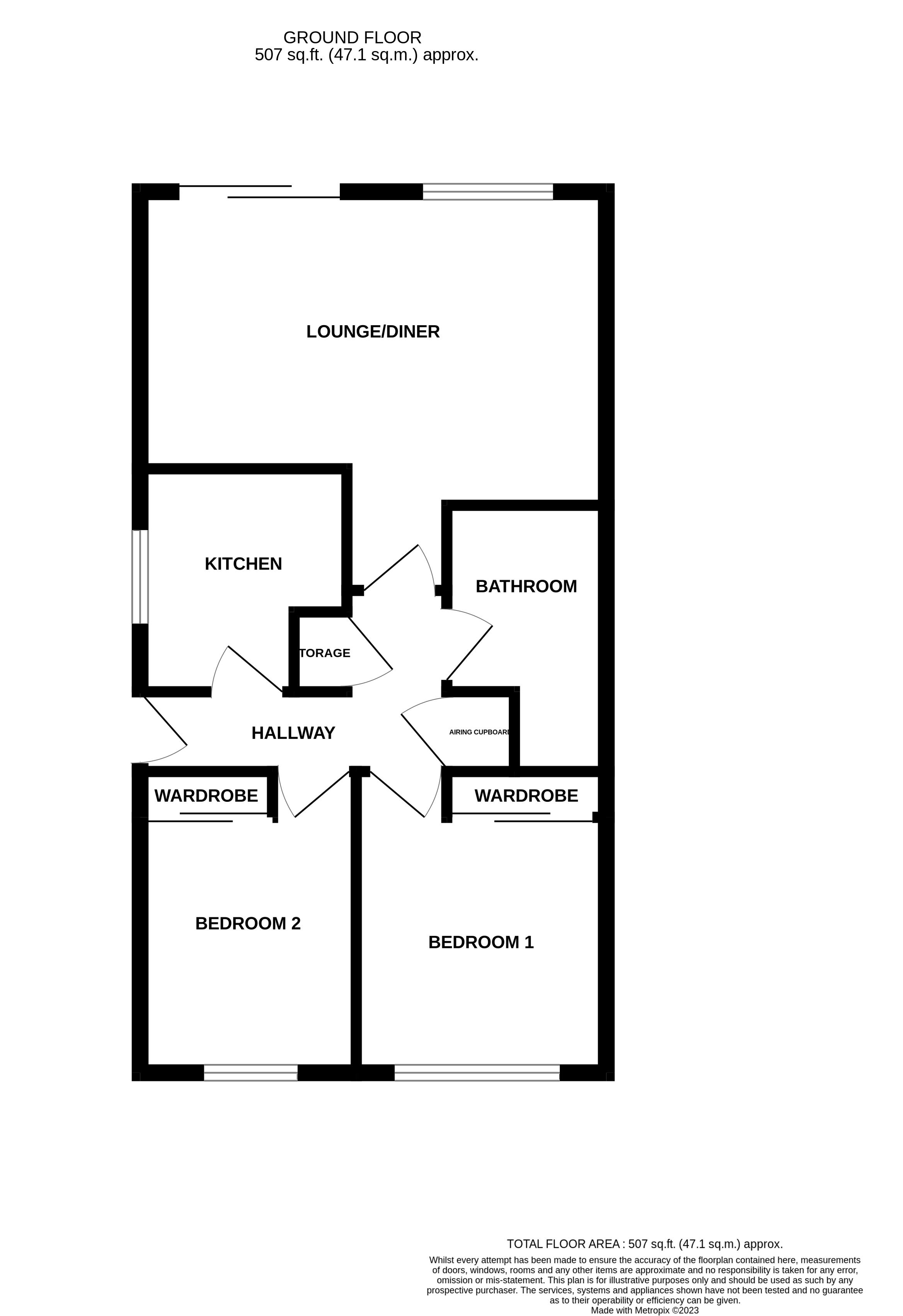 Stewarts Mill Lane, Abbeymead, Gloucester GL4, 2 bedroom bungalow for