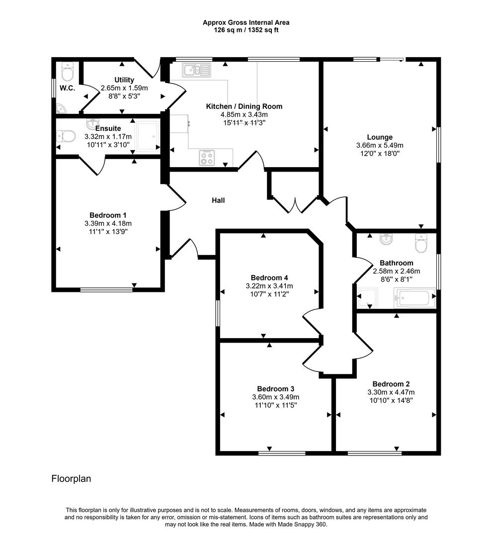 1, The Grove Pill Road, Haverfordwest floorplan